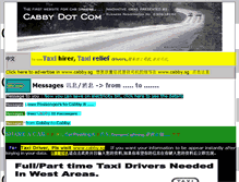 Tablet Screenshot of cabby.com.sg