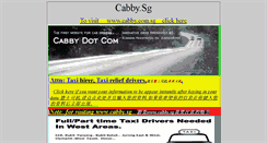 Desktop Screenshot of cabby.sg