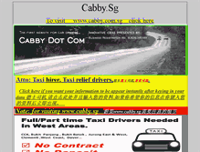 Tablet Screenshot of cabby.sg